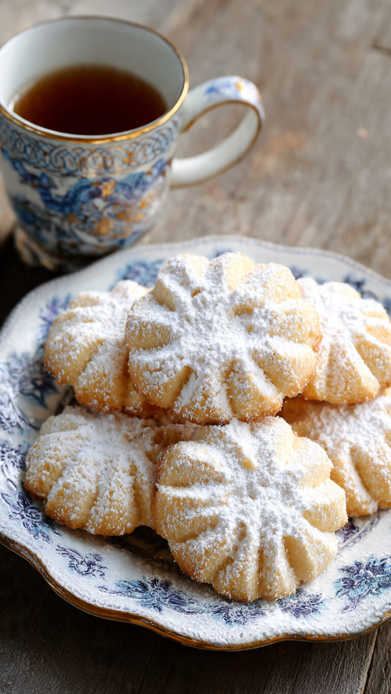 Butter Cookies with Powdered Sugar – Soft, Delicate, Melt